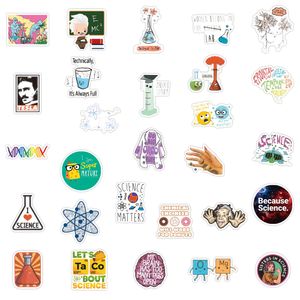 New Waterproof 10 30 50 100PCS Science Lab Chemistry Funny Scientists Stickers DIY Skateboard Car Phone Laptop Graffiti Decal Stic286i