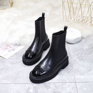 Designerskie luksusowe botki damskie skórzane Martin Boot Classic Fashion Calfskin Short Booty