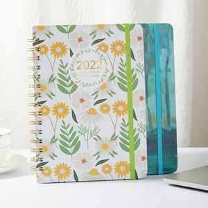 Notepads 2022 Planner Notebook A5 365 Days Schedule Book Office Accessories Personal Diary Notepad With The Rings