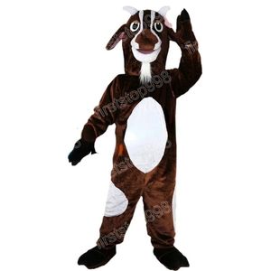 Halloween Goat Mascot Costume Cartoon Anime Personagem Adultos Tamanho do Natal A publicidade ao ar livre Terno