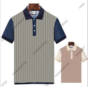 Summer Europe Mens Designer Polo Shirts Włochy Mężczyźni podwójne litera Druku