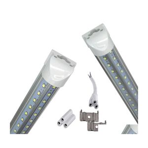 Rurki LED VSHAPED 2 stóp 3 stóp 5 stóp 5 stóp 8 stóp chłodnica T8 Zintegrowane podwójne boki Light