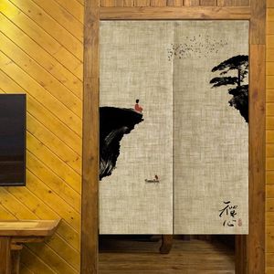 Curtain & Drapes Chinese Japanese Style Ethnic Door Fabric Linen Bedroom Living Room Partition Tea Hanging CurtainCurtain