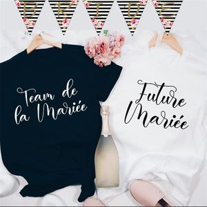 Bachelorette gömlek takımı gelini nedime eşleşen tişörtler gelin partisi üstleri gelin takımı için tshirt gelin duş hediyeleri 220506