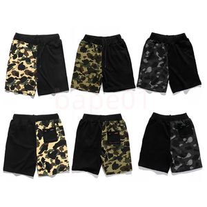 Shorts Masculinos Designer de Alta Fahion Camuflagem Patchwork Curto de Praia Masculino Casual Solto Calças Curtas de Verão Tamanho Asiático M-2XL