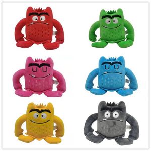 Factory wholesale 6 color 15cm The color monster plush toy my mood little monsters cartoon doll gift for children