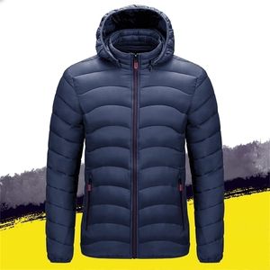 冬のジャケットメンズパーカーアウトドアコート厚い暖かい綿パフジャケットの男性Chaquetas Invierno Zipper Hooded Coat 4xl 201128