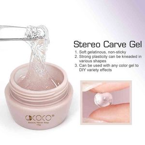 NXY Nail Gel 15G Stereo Carve GDCOCO PVC SOLD SOLD L S Konst Lim Modellering Antinous Non Sticky 0328