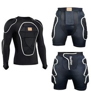 Benken Full Body Sticker Back Support Sock Proof Motorcykel Armor Chest Shoulder Pads Elbow Jacket Snowboard Protective Gear 220812