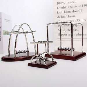 Oggetti decorativi Figurine Ton Culla Equilibrio Sfere d'acciaio Movimento perpetuo Palla di collisione Insegnamento scolastico Fisica Scienza Pendolo Giocattolo H