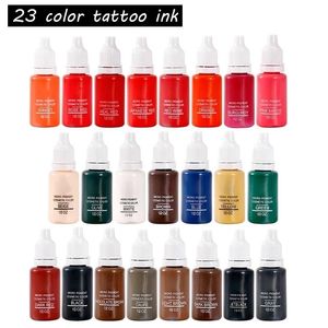 Tattoo Inks Color 15ml bottle Permanent Makeup Natural Eyebrow Dye Plant Ink Microblading Pigments For Tattoos LipsTattoo
