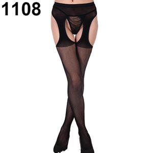 Meias de meia-calça de meia-calça de meia textura suave textura Sexy Suspenders para Lady See-through Swingsmen's