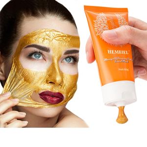 24K Gold 60g Calendula Cleansing Rimozione dei punti neri Peel Off Mask Idratante Linee sottili Cura della pelle Maschere per il viso