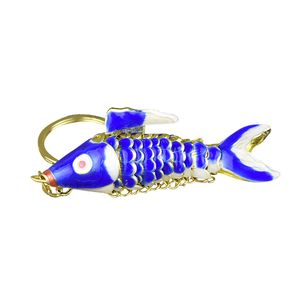 Large Enamel Vivid Swing Koi Fish Cute Charms for Keychains for Women Men Gift Cloisonne Animal Fancy Carp fish Key chains