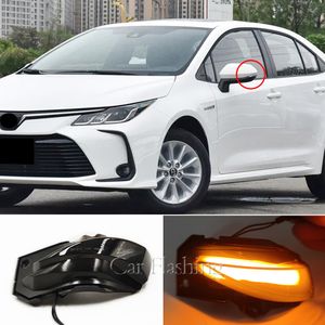 1 Ustaw Dynamiczny wskaźnik lusterka bocznego LED Blinker Sekwencyjny światło dla Toyota Corolla Sport E210 Sienta XP170 Yaris XP210 2019 2021