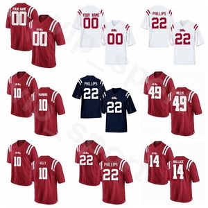 Chen37 Ole Miss Rebels 49 Patrick Willis Jersey NCAA Колледж Футбол 10 Эли Мэннинг 10 Чад Келли Бо Уоллес Скотти Филлипс мужчина -женщина -дети