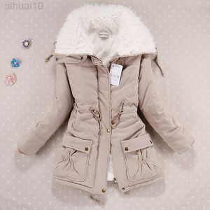 Женская зимняя куртка сгустится с капюшоном, длинная куртка, женские покрытие для волос с тонкими волосами, валочная одежда, одежда, женщины вниз, L220730
