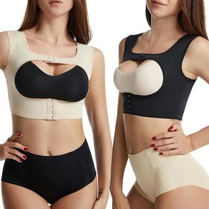 Women's Shapers Women Shapewear Breasts Push Up Gather Correction Device Body Shaper Vest Top Bra Underwear Back Belt CorsetWomen's