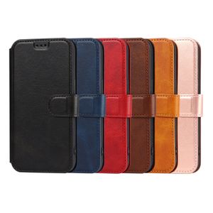 Flip-Lederhüllen mit Kartenhalter für iPhone 14 13 12 11 Pro Max XS XR 7 8 Plus Wallet Case mit Magnetverschluss