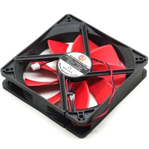 Partihandel fläkt: J12025L12NA 12V 0.2A 12025 12cm Två-tråds datorfodral Power Cooling Fan