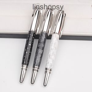 High quality Gray   White Black Marble Rollerball pen special design stationery office school supplies Luxuey Writing Roller ball pens