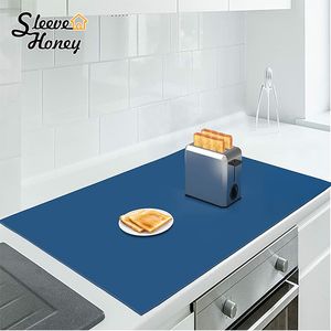 Extras Large Silicone Mat Heat Resistant Sheet Waterproof Pad Kitchen Counter Protector Vinyl Craft Mats Nonslip Table Placemat 220610