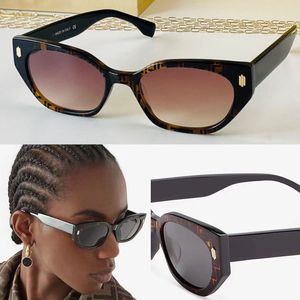 Fendisunglasses Eye Havana Cat Acetate Brown Solglasögon Kvinnor Designer Fashion GetTogether Black Shades Lunettes de Soleil Ol011v1p Gold Metal English Alphabet