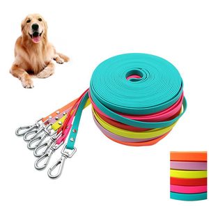 Dog Collars & Leashes 5/10/15m Waterproof Leash Long Pvc Pet Easy To Clean Small Medium Large Big Dogs Supplies Correa PerroDog