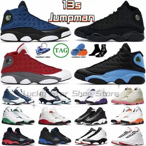 Hiking Footwear Basketball Shoes Men Women Basketball Shoes 13 13s jumpman Obsidian Red Flint Aurora Green Houndstooth mens outdoor sports womens Bred