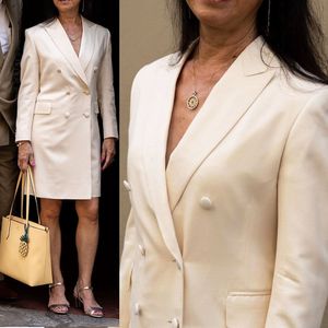 Zweireiher Damen Lange Jacke Anzüge 2022 Slim Fit Damen Blazer Business Prom Abend Gast Formelle Kleidung Maßgeschneidert