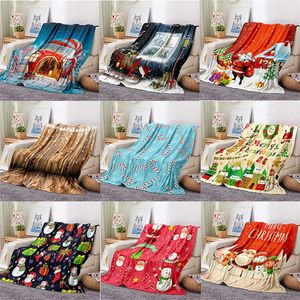 Christmas Blanket Fashion Adult Year Gift Christmas Party Decoration Quilt DIY Customized Picture Drop H Blankets 220616