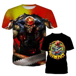 Men's T-Shirts Hip T Shirt Men Women Five Finger Death Punch 3D Print Fashion Short Sleeve Tshirt