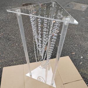 decoration High quality transparent clear acrylic flower stand/ wedding table centerpiece imake094