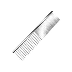 Large Hair Brushes anti-static chrome-plated stainless steel pet cat and dog semi-sparse semi-dense comb 1pc