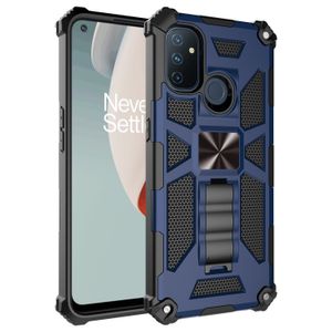 Custodie per telefoni con cavalletto anti-caduta pesante Armor per Oneplus Nord N10 5G N100 N200 9 Pro Cover posteriore protettiva magnetica per auto