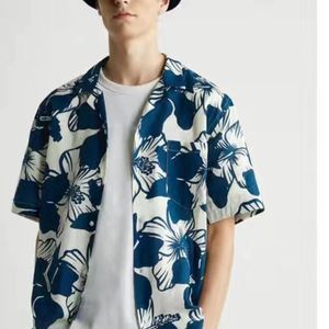 20ss Mens Casual Shirts designer polo fashion tops Summer Hawaii shirt Printing Bowl Button Lapel Cardigan short sleeve shirt men t-shirt design tshirt man polos xxl