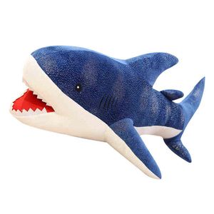 Pc Cm Creative Bite Shark Hugs Cute Ocean Whale Pillow Filled Soft Sleeping Birthday Gift For Kids J220704