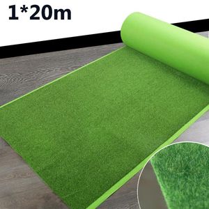 Wholesale artificial grass carpets for sale - Group buy Decorative Flowers Wreaths Roll M Garden Artificial Grass Synthetic Turf Indoor Fake Flocking Lawn Mat Balcony backyard Carpet Moss