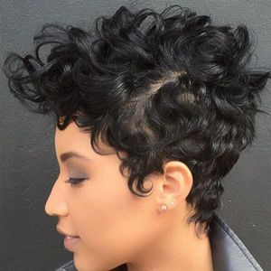 Afro Kinky Wave Wigs African Women Short Natural Wave Loose Deep Wig