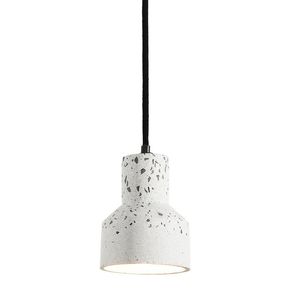 Hängslampor moderna terrazzo lampor nordisk design cement flera färg led e27 hängande kök sovrum vardagsrum dekoratören