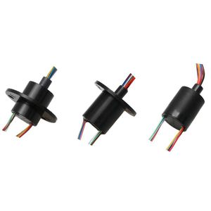 1PCS Napięcie 220VAC/DC Prąd 2A Prowadzący Dia. 22 mm 8CH 12CH Druty Zebranie Pierścień Elektryczne złącze obrotowe dla Ptz Gimbal Diy Model obrotowy