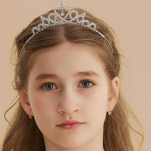 Baby hårband kristall tiara hårband barn tjej brud prinsessa party accessiories prom crown huvudbonader
