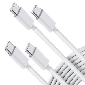 60W/5A USB C to USB-C Cable Fast Charging Charger Cables Compatible with MacBook Pro iPad Mini 6 Air 4 Galaxy S21 Pixel LG Huawei Xiaomi