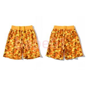 メンズファッションショーツ男夏オレンジ迷彩プリントショートパンツ高品質ビーチショーツアジアサイズ M-2XL