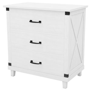 High quality good Bedroom Furniture Modern Bedroom Nightstand with Drawers Storage Gray white