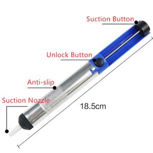 Other Welding Equipment 1Pc Aluminium Solder Sucker Desoldering Pump Gun Tool Blue Removal Device Vacuum Soldering Iron Desolder For Powerful Fuction