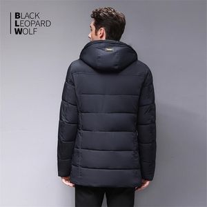 Blackleopardwolf Mens Winter Down Jacket Midlength Cooled Business Casual Culten Mark Man Parka Oversoat BL833 201119