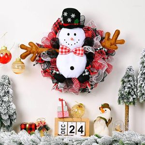 Coronas de flores decorativas para la cocina Corona de navidad artificial Colecci￳n de cintas de cinta roja Cardboard Coraz￳n Decorativa