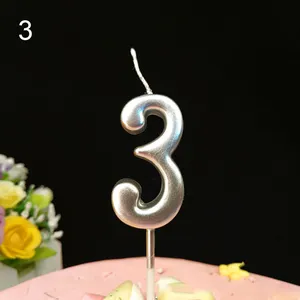 Andere feestelijke feestartikelen Number Candle Birthday Cake Happy Candles Topper Decor Diy Digital Candleother