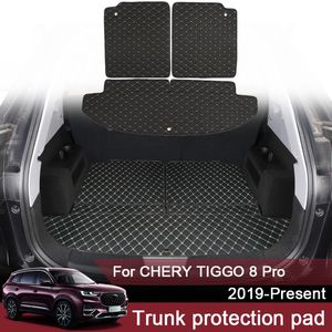 1PC Car Styling Custom Heck-Trunk-Matte für Chery Tiggo 8 Pro 2019-2024 Leder wasserdicht